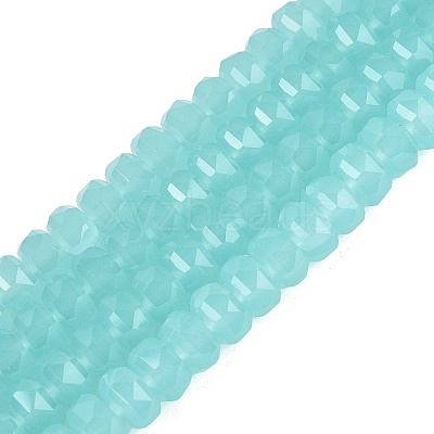 Imitation Jade Glass Beads Strands GLAA-Q114-01A-C02-1