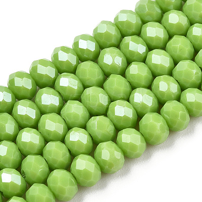 Electroplate Glass Beads Strands LS-EGLA-A034-P4mm-A28-1