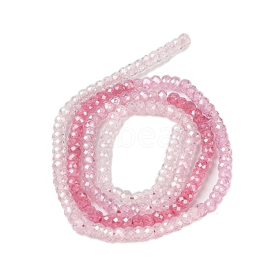 Transparent Gradient Color Cubic Zirconia Strand ZIRC-NH0002-01E-1