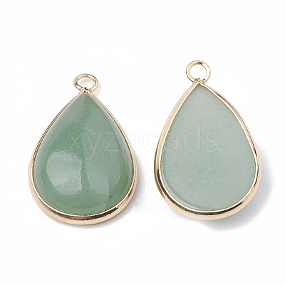 Natural Green Aventurine Pendants G-S330-21-1