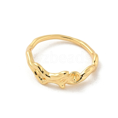 Brass Finger Ring Settings KK-G518-05G-1