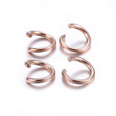304 Stainless Steel Open Jump Rings STAS-O107-06RG-I-1