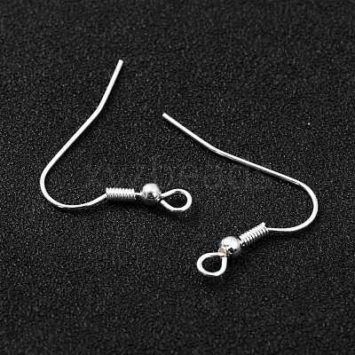 304 Stainless Steel Earring Hooks X-STAS-L258-001B-S-1