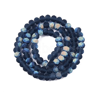 Transparent Glass Beads Strands EGLA-A044-T6mm-MB12-1
