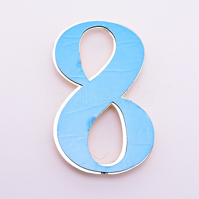 Plastic & PVC Number Sign Labels KY-WH0023-B08-02-1