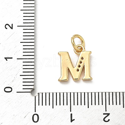 Brass Micro Pave Cubic Zirconia Charms KK-I382-03G-M-1