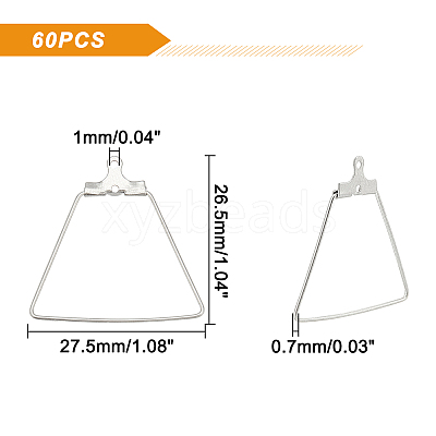 304 Stainless Steel Pendants STAS-UN0016-01P-1