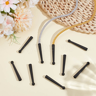 12Pcs Alloy Cord Ends FIND-HY0004-71EB-1