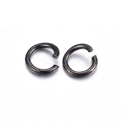 Ion Plating(IP) 304 Stainless Steel Open Jump Rings X-STAS-H467-03B-8MM-1