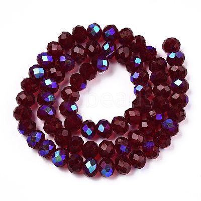 Electroplate Glass Beads Strands EGLA-A034-T3mm-L21-1