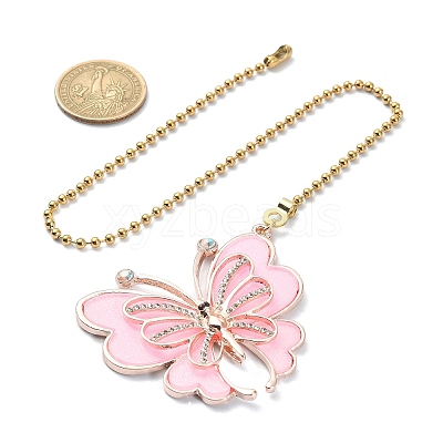 Butterfly Alloy Rhinestone Ceiling Fan Pull Chain Extenders FIND-JF00115-02-1