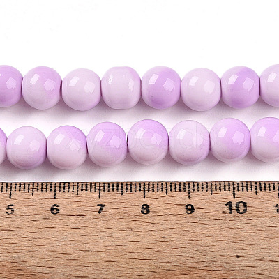 Baking Paint Glass Beads X1-DGLA-N012-10mm-02-1