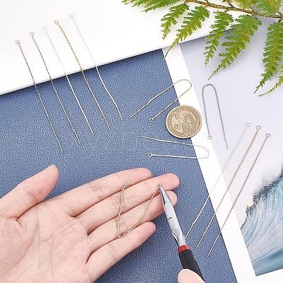 6 Pairs 3 Colors Brass Stud Earring Findings KK-UN0001-07-1