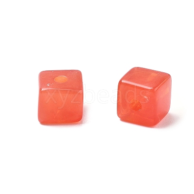 Transparent Acrylic Beads OACR-H044-04B-12-1