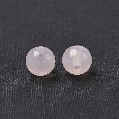 Imitation Jade Acrylic Beads SACR-S188-08mm-09-1