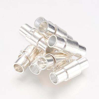 Brass Locking Tube Magnetic Clasps MC078-S-1