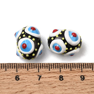Glass Enamel Beads GLAA-C038-01H-1