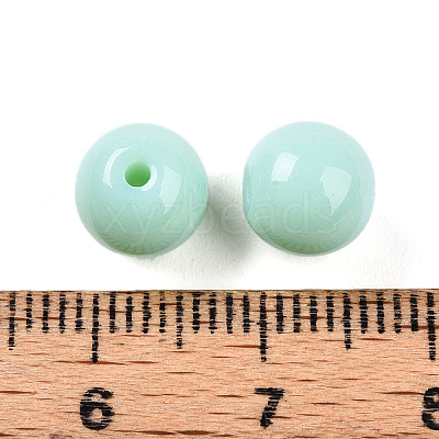 Opaque Solid Color Glass Beads GLAA-N007-8mm-A12-1