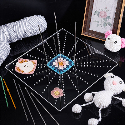 Acrylic Crochet Blocking Board AJEW-WH0317-03-1