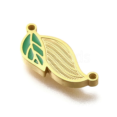 304 Stainless Steel Enamel Links Connector Charms STAS-Q347-13G-1