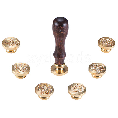 DIY Scrapbook Brass Stamps AJEW-PH0012-01-1