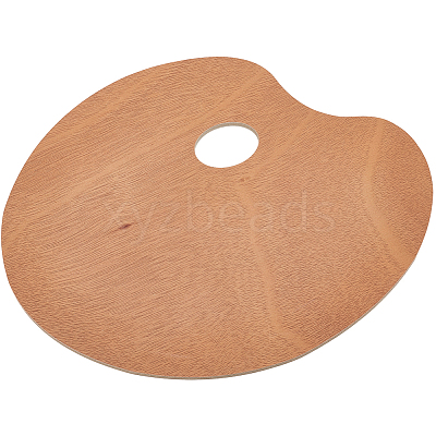Oval Wood Color Palette AJEW-WH20098-001-1
