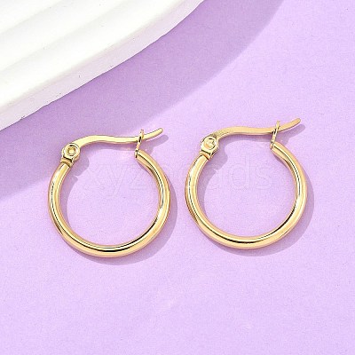 Ion Plating(IP) 304 Stainless Steel Hoop Earrings EJEW-N0016-11G-B-1