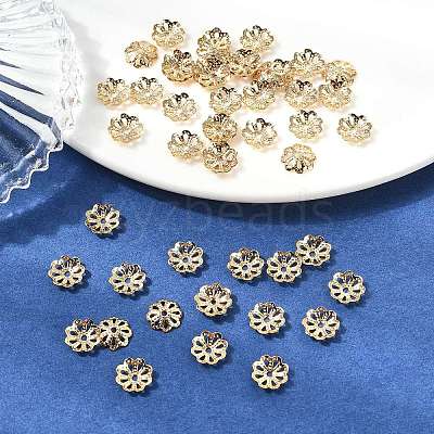 SHEGRACE Brass Beads Caps XGRPCU821-284G-1