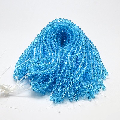 Imitate Austrian Crystal Bicone Glass Beads Strands LS-GLAA-F029-4x4mm-19-1