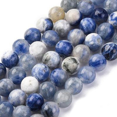 Natural Sodalite Beads Strand GSR8mmC013-1