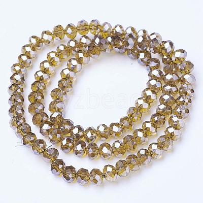 Electroplate Glass Beads Strands EGLA-A034-T3mm-A12-1