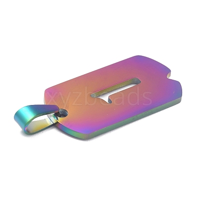 Ion Plating(IP) 304 Stainless Steel Pendants STAS-O127-A01-1
