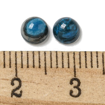 Dyed Natural Blue Agate Cabochons G-Q173-01B-20-1