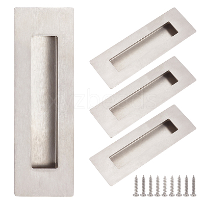 304 Stainless Steel Flush Pull Barn Door Handle FIND-WH0155-026-1
