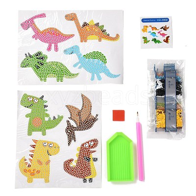 DIY Dinosaur Diamond Painting Stickers Kits For Kids DIY-O016-08-1