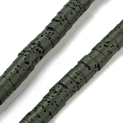 Natural Lava Rock Dyed Beads Strands G-K375-G05-01-1