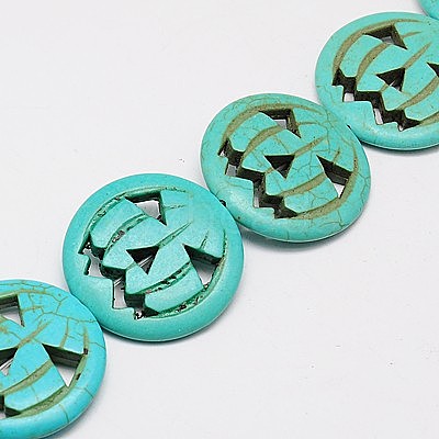 Synthetic Turquoise Beads Strands TURQ-G115-15mm-07-1