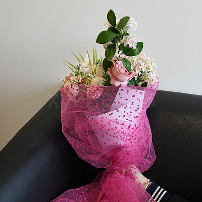 Polyester Polka Dot Fabric DIY-PH0038-36A-1
