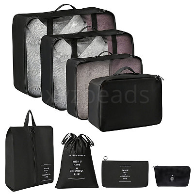 8Pcs Polyester Travel Toiletry Bags ABAG-WH0046-118B-1