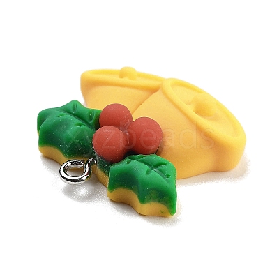 Christmas Theme Opaque Resin Pendants RESI-F054-B05-1