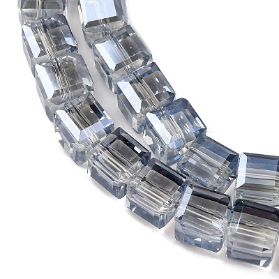 Electroplate Glass Beads Strands EGLA-H108-01A-PL05-1