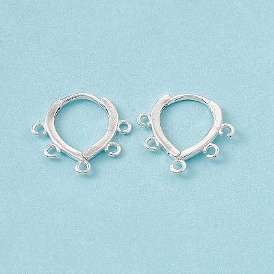 Brass Hoop Earring Findings KK-A172-31S-1