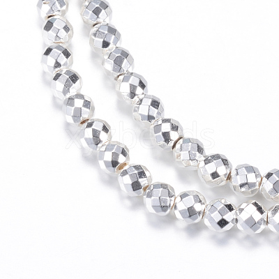 Electroplate Non-magnetic Synthetic Hematite Bead Strands X-G-Q465-16S-1