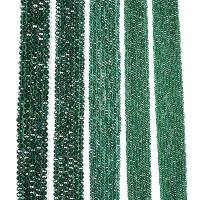 Electroplate Glass Beads Strands LS-EGLA-A044-T6mm-B18-1