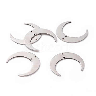 201 Stainless Steel 2-Loop Link Charms STAS-N090-LA039-P-1