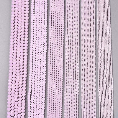 Glass Beads Strands EGLA-A044-J1mm-D02-1