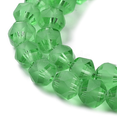 Electroplate Transparent Glass Beads Strands EGLA-I018-FA05-1