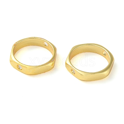 Rack Plating Brass Bead Frame KK-M269-05G-1