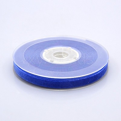 Polyester Velvet Ribbon for Gift Packing and Festival Decoration SRIB-M001-10mm-352-1