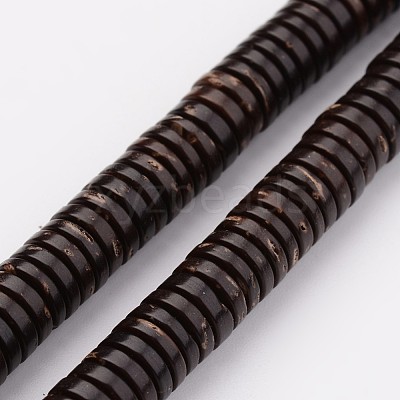 Natural Coconut Bead Strands BSHE-P021-23-6mm-1